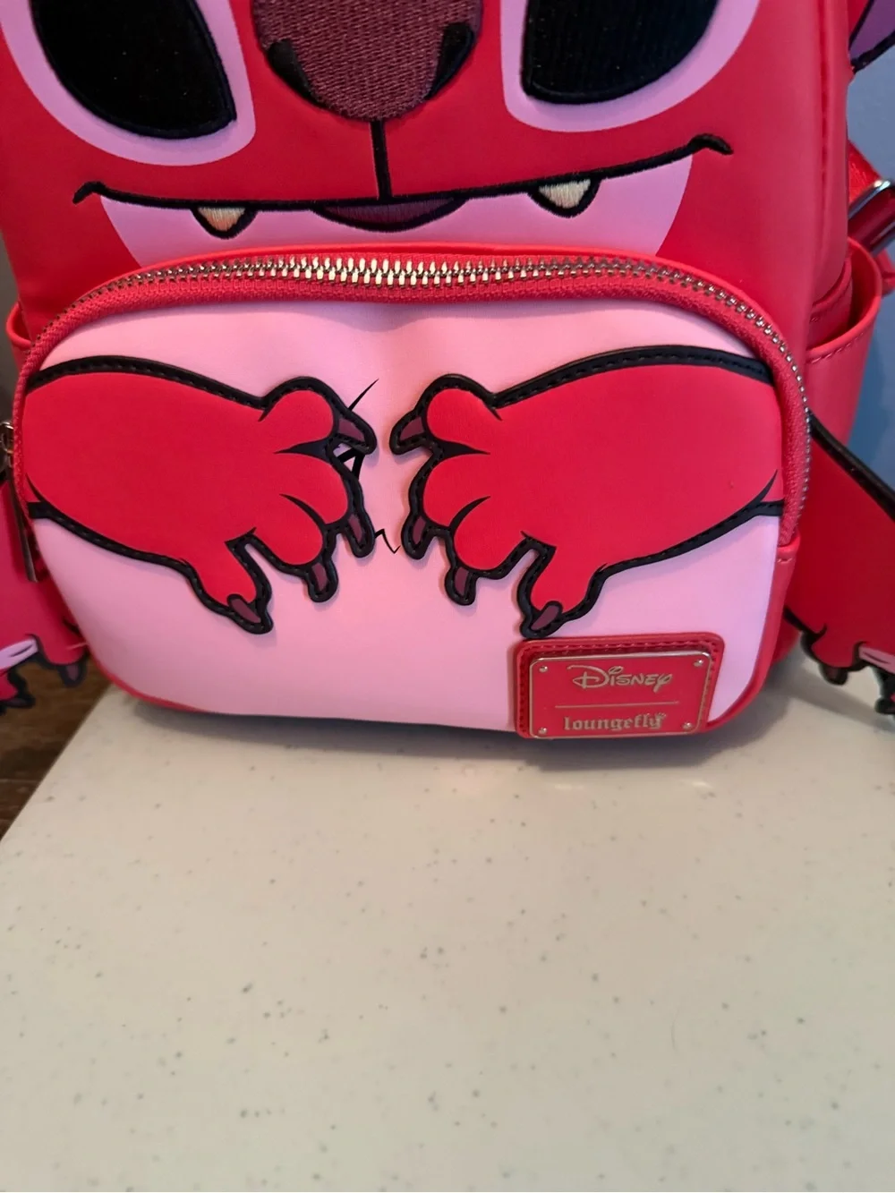 Loungefly Red & Pink Disney Stitch Alien Mini Backpack